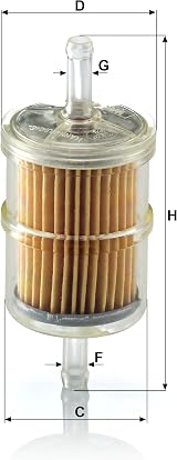 MANN-FILTER WK 42/2 Fuel Filter for Cars and Transporters view 3