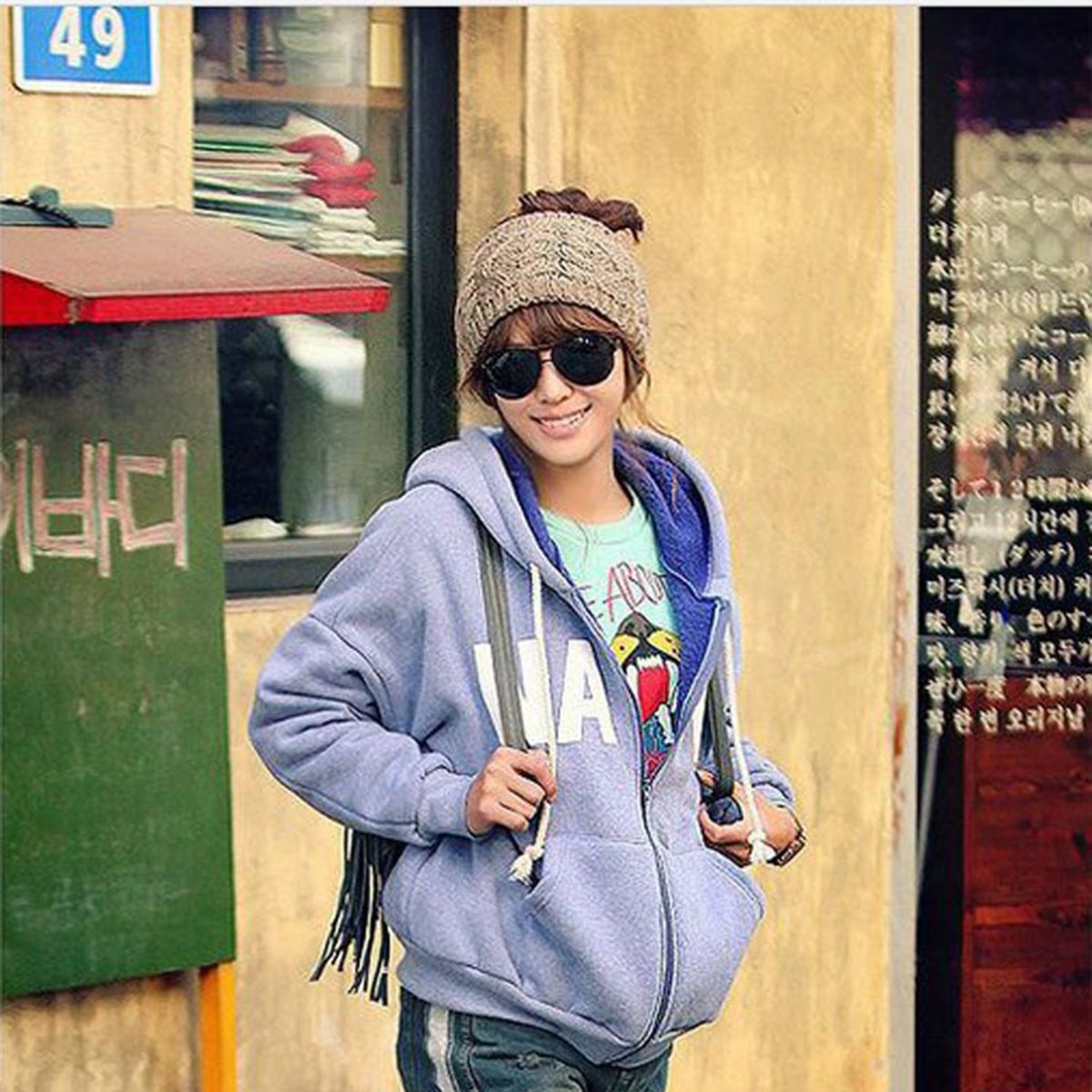 LONGQI à Tricoter Bandeau d\'hiver pour Femme Chaud Chapeau Ski Capuchon en Tricot Bandeau