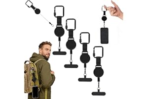 Outdoor Anti-Theft Retractable Phone Lanyard, Lightweight Phone Tether with Belt Clip, Adjustable Anti-Theft Phone Tether