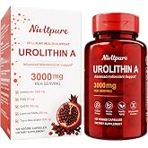 Nivltpure Urolithin A Supplement, 3000mg 8-in-1 High Potency Blend | Liposomal NMN, Resveratrol, CoQ10 for Cellular Renewal* &amp; Healthy Aging*, Mitochondrial for Muscle Health,120 Capsules
