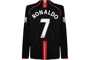 GENERIC Ronaldo Men’s Soccer Jersey Fan Version Long Sleeve Shirt for Game Day, Training, or Casual Wear - 2007/08