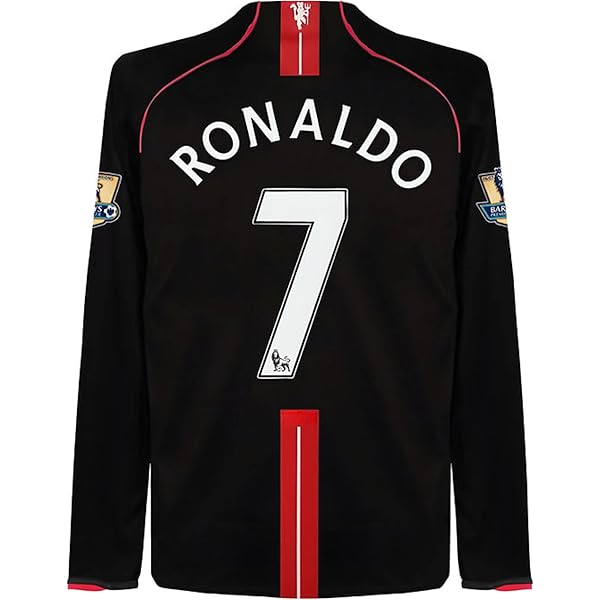 Amazon.com : Ronaldo #7 Man U Long Sleeve Blue 07/08 Soccer Jersey