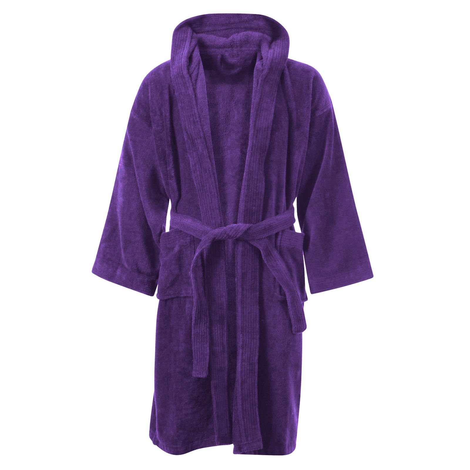 egyptian cotton hooded bathrobe