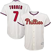 Trea Turner Philadelphia Phillies MLB Kids Youth 8-20 Ivory Cream Alternate Player Jersey