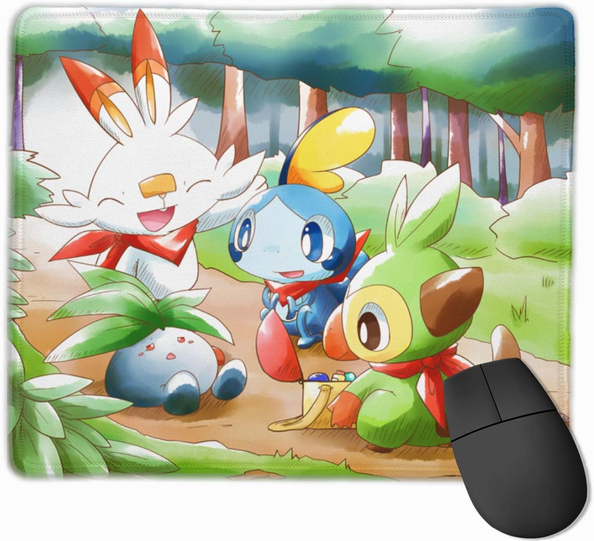 Amazon Co Jp ポケモンソードシールド ポケモン剣盾 御三家 マウスパッド 天然ゴム 滑り止め 25 30cm ホビー