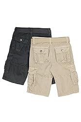 Raw X Boys Cargo Shorts 8-18 | 100% Cotton Belted