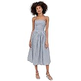 Self Portrait Women's Navy Printed Taffeta Midi Dress