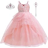 ERGO QUEEN Witch Costume Princess Dress for Girls Little Kids Princess Dress Up Clothes Cape for Girls Bubble Tulle Sequins