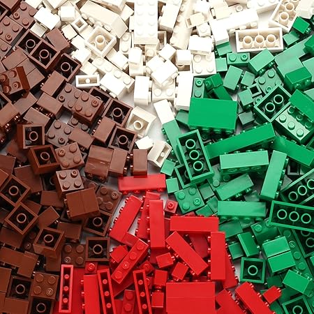 Amazon クラシックビルディングブロックおもちゃ 500クリエイティブパーツ 4色 8種類の仕様 6歳以上の子供に最適 高性能価格比 主要な国際ブランドとの互換性 教育玩具 配色一 ブロック おもちゃ