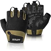 SIMARI Breathable Workout Gloves for Men & Women, Weight Lifting Gloves with Padded, Grip, Full Palm Protection, Gift for Gym Exercise, Cycling, Weightlifting Training, Fitness, Black, Pink, Size