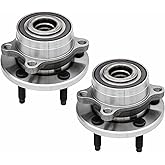 Vurkcy Front/Rear Wheel Bearing Hubs Assembly Compatible with 2011-2019 Ford Explorer, 2013-2019 Ford Police Interceptor Utility, 5 Lugs w/ABS, Pair Hubs, Replaces 512460