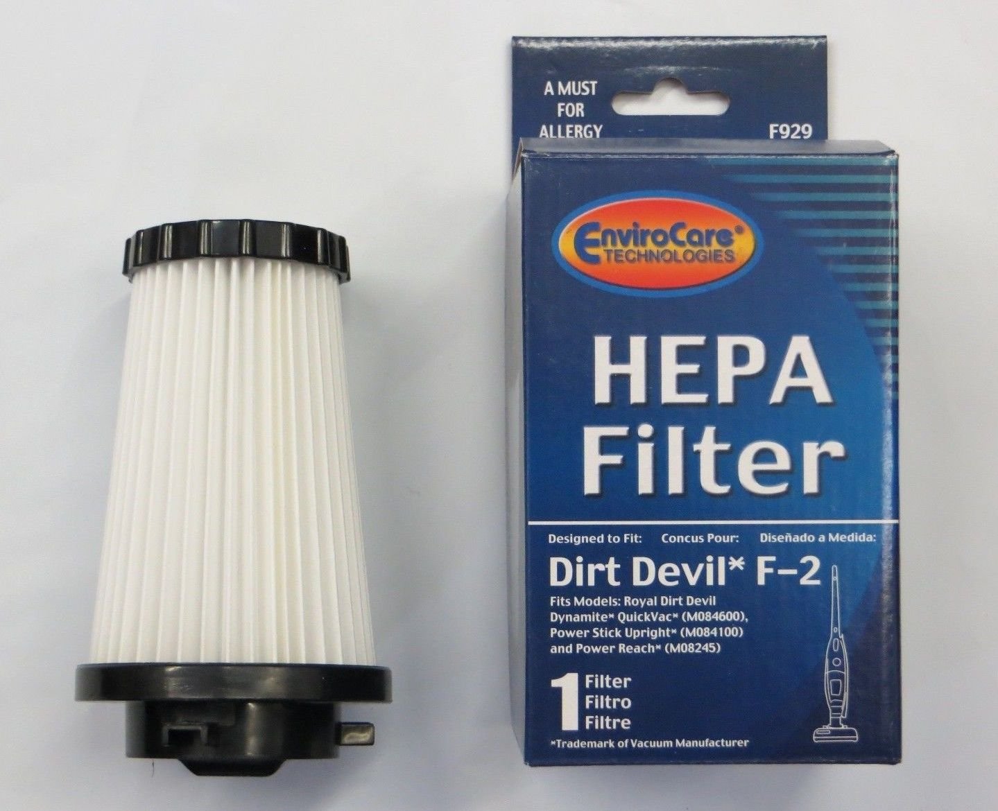 Dirt Devil Part 3sfa11500x Type F2 Hepa Vacuum Filter 836301009295