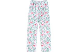 Funnycokid Girl Pajama Pants Kid Fleece Sleepwear Flannel Pajama Bottoms Loose Sleepwear 5-16 Years