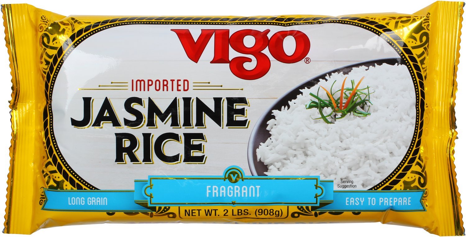 Vigo Jasmine Rice, 2 Pound (Pack of 6) Dried Basmati Rice Grocery & Gourmet Food