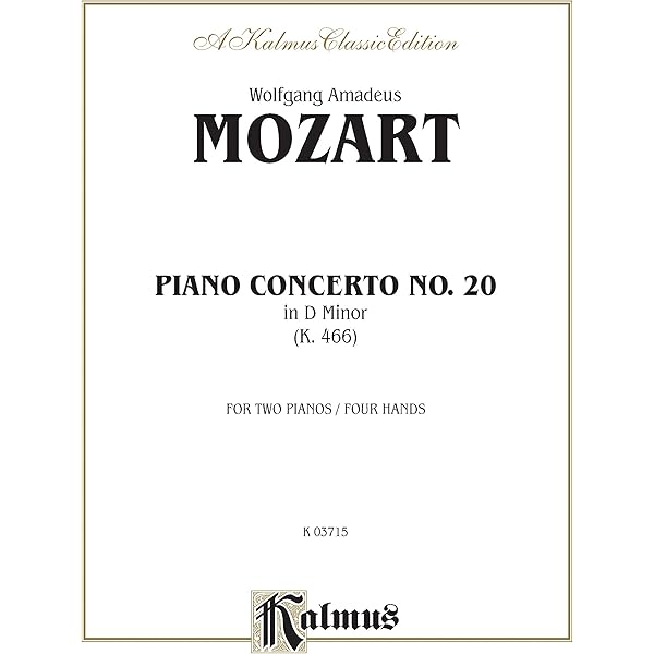 【MOZART】 Piano Concerto No. 20 in D minor K466 (Edition for 2 Pianos