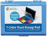 Learning Resources Jumbo 7-Colour Stamp Pad Non-Toxic Washable Ink view 2