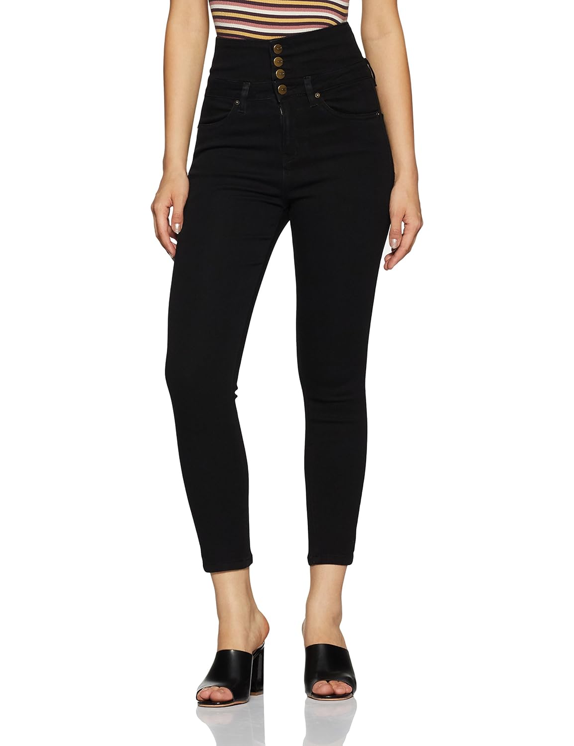 aka chic women's regular rise skinny jeans