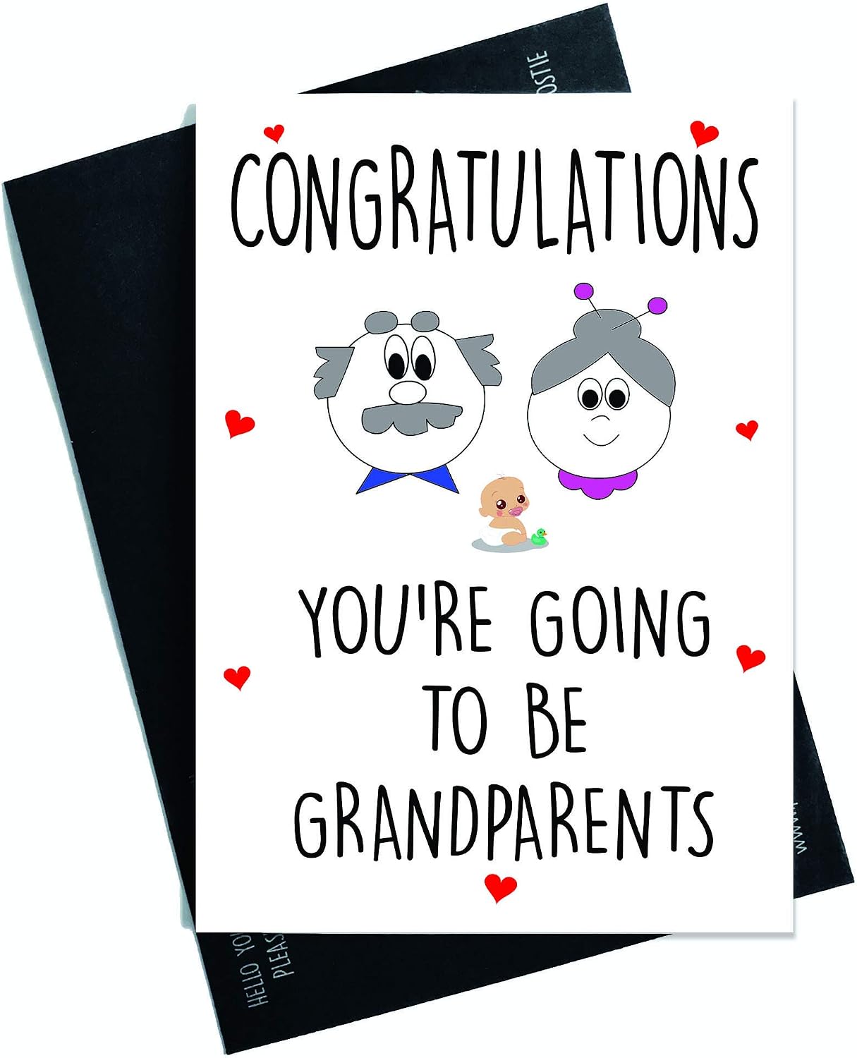 Body Bébé "Surprise Vous Allez être Grands-parents" - Coton Blanc Idée Cadeau Naissance