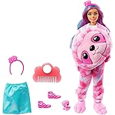 Barbie Cutie Reveal Doll, Fantasy Series Sloth Plush Costume, 10 Surprises Including Mini Pet & Color Change