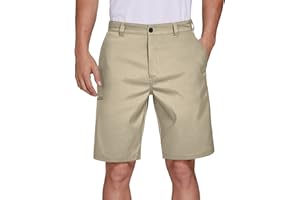 PULI Men's Golf Hybrid Dress Shorts Casual Summer Stretch Flat Front Lightweight Hiking Shorts Quick Dry with Pockets