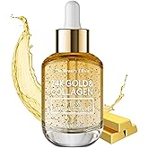 The Beauty Elixir Collagen Serum For Face with 24k Gold - Dermatologist Tested - Anti Aging, Ultra Hydrating, Fine Lines & Wrinkle Treatment - Clean Beauty Korean Skin Care for All Skin Types - 1.69oz
