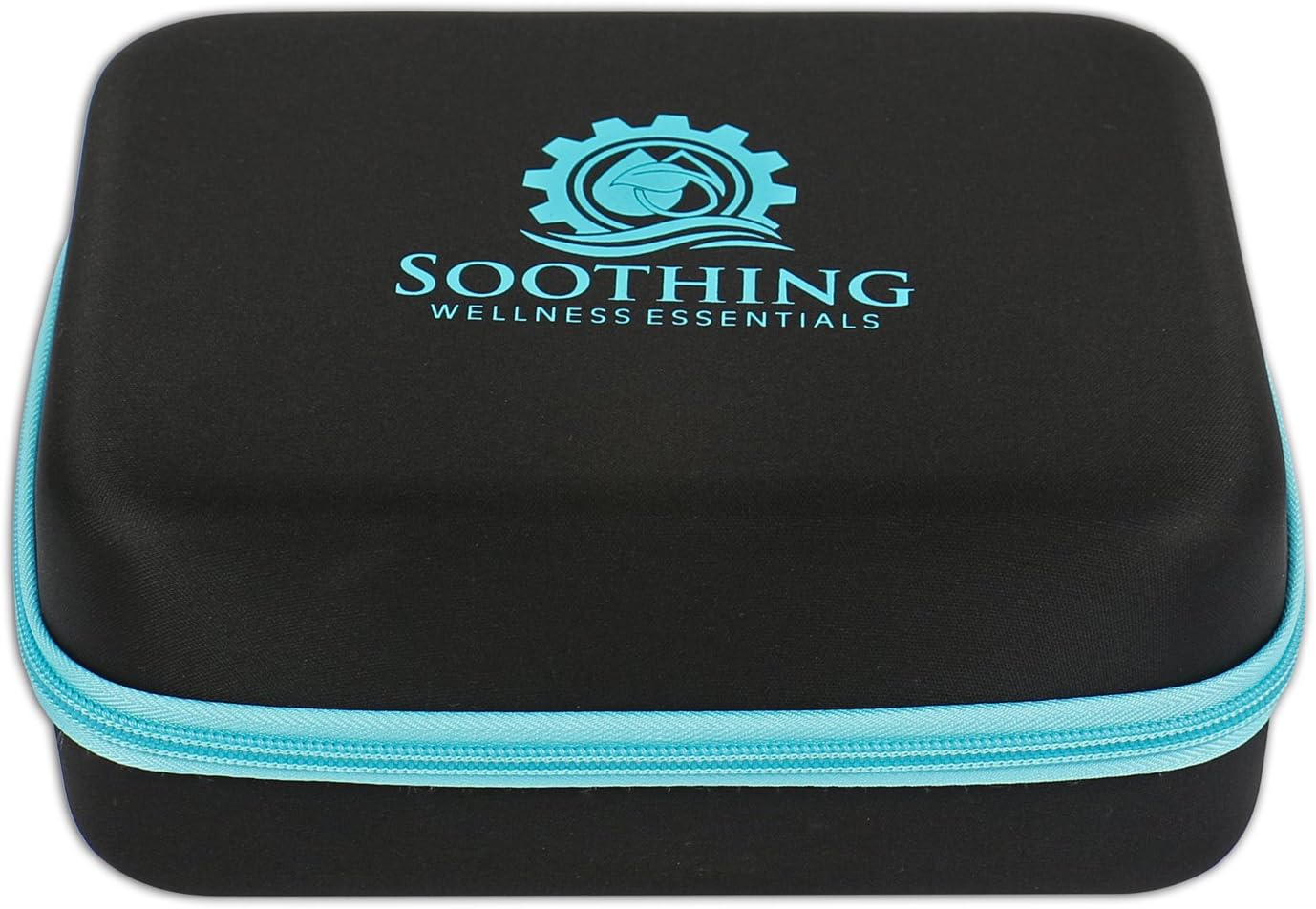 30 Essential Oils Carrying Case for 5ml, 10ml and 15ml Bottles - Hard Shell Exterior Storage Organizer Holds doTerra, Young Living and Endless Others by Soothing Wellness Essentials (Caribbean Blue): Health & Personal Care
