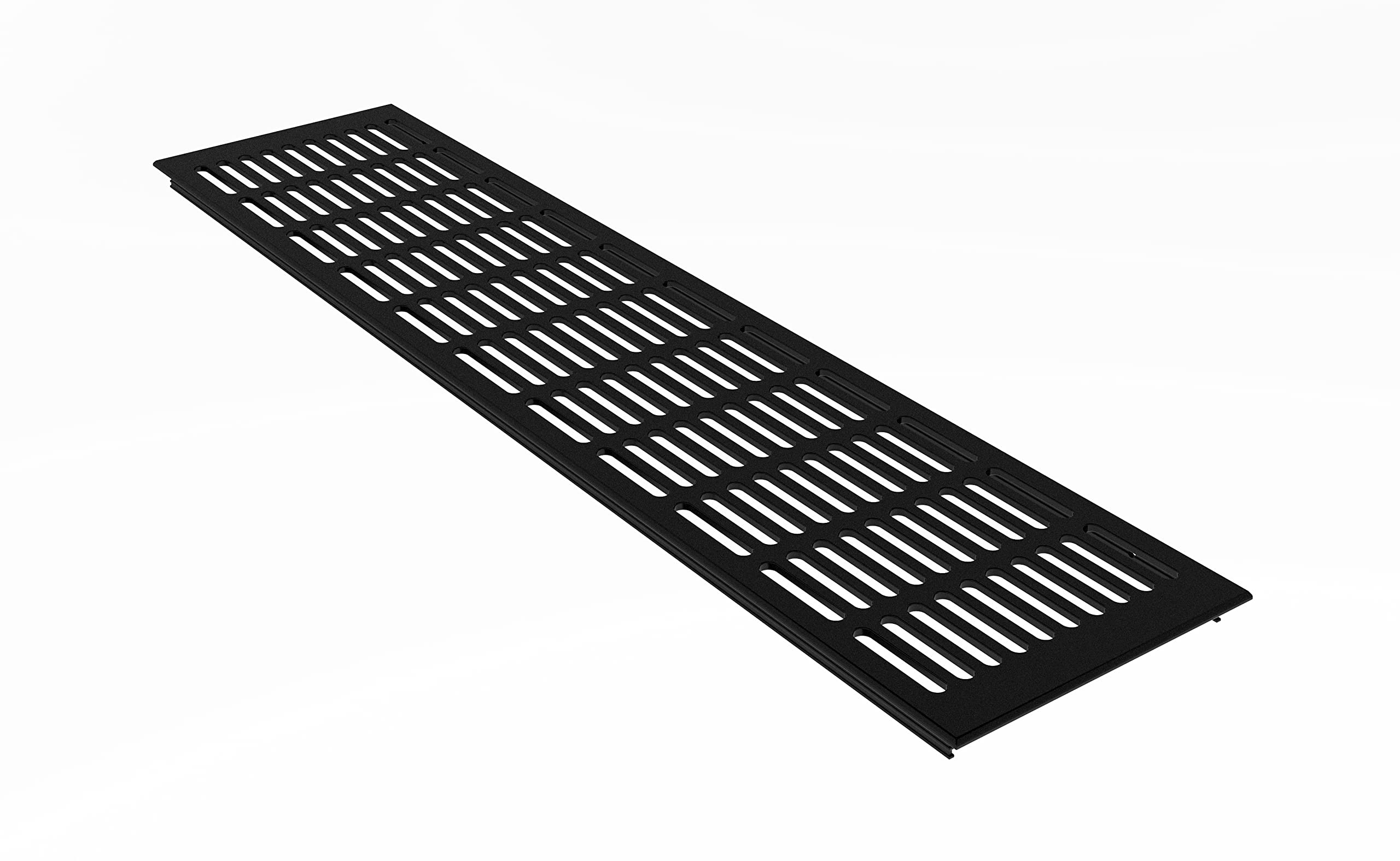MS Beschläge ® Aluminium Ventilation Grille Plate Heating Cover 130 mm x 200 mm Various Colours (Black - RAL 9005)