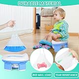 Orzbow 100pcs Portable Potty Liners Drawstring Bags 5 Rolls High Load-Bearing view 3