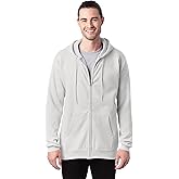 Hanes Men's Ultimate Full-Zip Hoodie, Men's Hooded Fleece Sweatshirt with Zipper