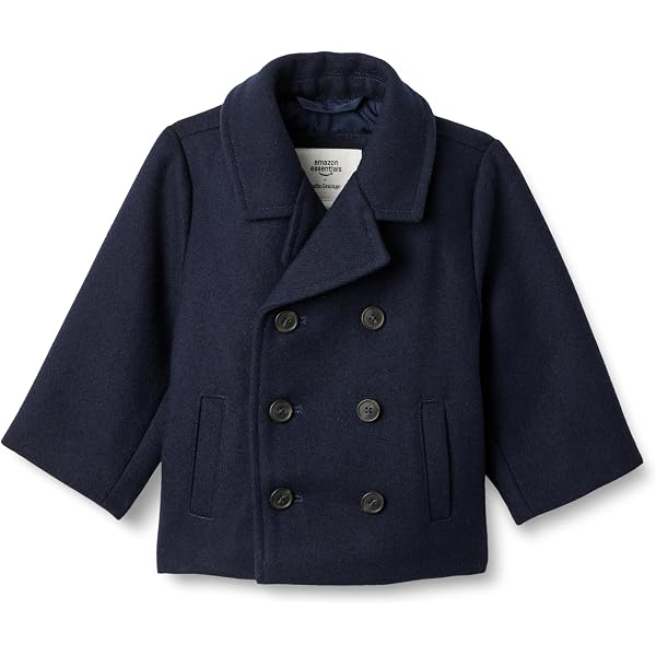 Amazon.com: amropi Boy's Pea Coat Faux Wool Double Breasted Trench