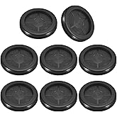 uxcell 8Pcs Rubber Grommets 1-5/8" (40mm) Drill Hole, 1-1/4" (32mm) ID Double Sided Hole Plugs Ring Gasket for Firewall Cable
