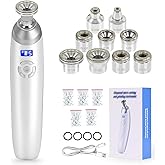 Beauty Star Upgraded Cordless Diamond Micro-dermabrasion Machine, Portable Crystal Tips Tool for Facial Skin Care, Face Pore Vacuum Glow Devices Kit, Home Use Microderm Equipment