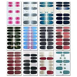 WOKOTO 20 Sheets Full Wraps Nail Art Polish