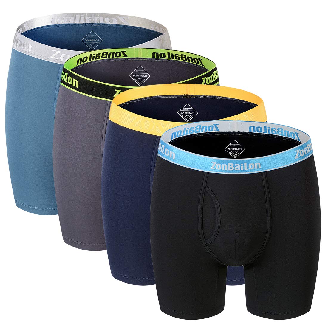 Bamboo Boxer Briefs for Men Pack ZONBAILON Winter Underwear for Men