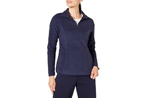 Amazon Essentials Women's Classic-Fit Long-Sleeve Quarter-Zip Polar Fleece Pullover Jacket (Available in Plus Size)