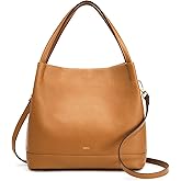 Kattee Genuine Leather Handbags for Women 2026 Trendy, Soft Leather Bucket Bags Shoulder Tote Crossbody Purses with 2 Straps
