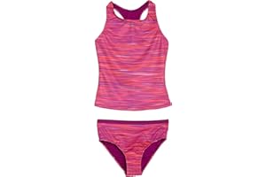 Lands' End Girls' Swimwear UPF 50 Tankini Top and Bikini Bottom Swim Set (XS-XL)