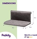 Petlicity Cat Radiator Bed Grey Warm and Cosy Pet Bed for Small Pets view 9