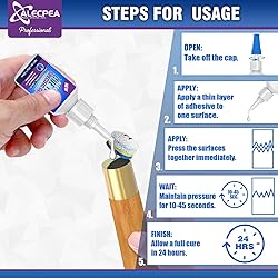 ALECPEA Quick Dry Pool Cue Tip Glue, 30g Glue for