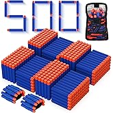 Tudaymol Nerf Bullets 500 Official Dart for Nerf N-Elite Series Refill Darts Foam Bullets Ammo Packs - Compatible with All Elite Blaster