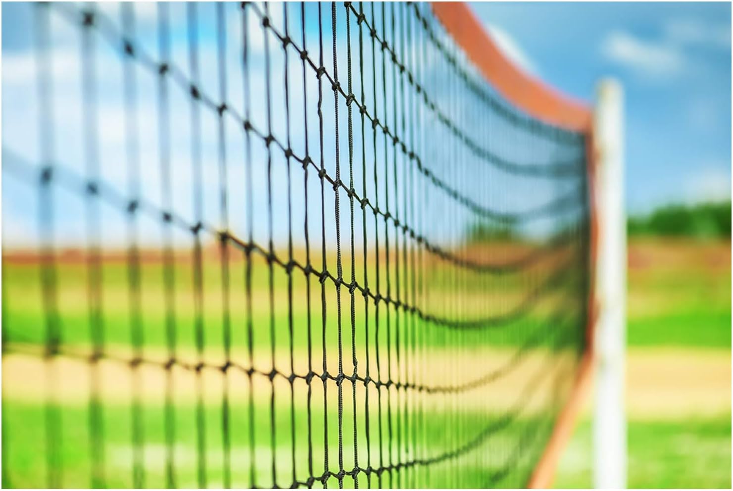Sports Volleyball Net - Volleyball Replacement Net Standard Size (32 FT x 3 FT) with Steel Cable, Reinforced Side Tapes for Beach Garden Yard Pool Indoor Outdoor Play(Net Only) : Sports & Outdoors