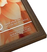 Americanflat A3 Walnut Picture Frame Engineered Wood with Shatter Glass view 5