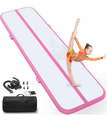 AKSPORT Gymnastics Air Mat Tapete de Tumble Tapete Inflável com