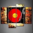 Music Wall Art Record Music Studio Canvas Wall Art Painting Pictures Print On Canvas The Picture Art for Living Room Kitchen Home Modern Decoration