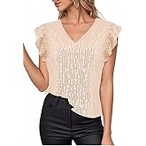 Mocure Sequin Tops V Neck Sparkle Top Sleeve Tops for Women Glitter Evening Cocktail Club Party Shirt