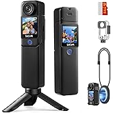 SJCAM C300 Vlogging Camera (64GB),Magnetic & Handheld Detachable Design,4K Vlogs for Content Creators YouTube Streaming,7Hour Power,6-Axis Stabilization,30m Waterproof,Travel Recording Videos