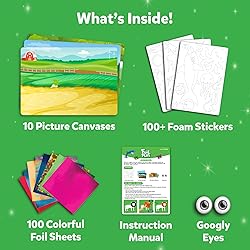Skillmatics Foil Fun - Animals, No Mess Art for