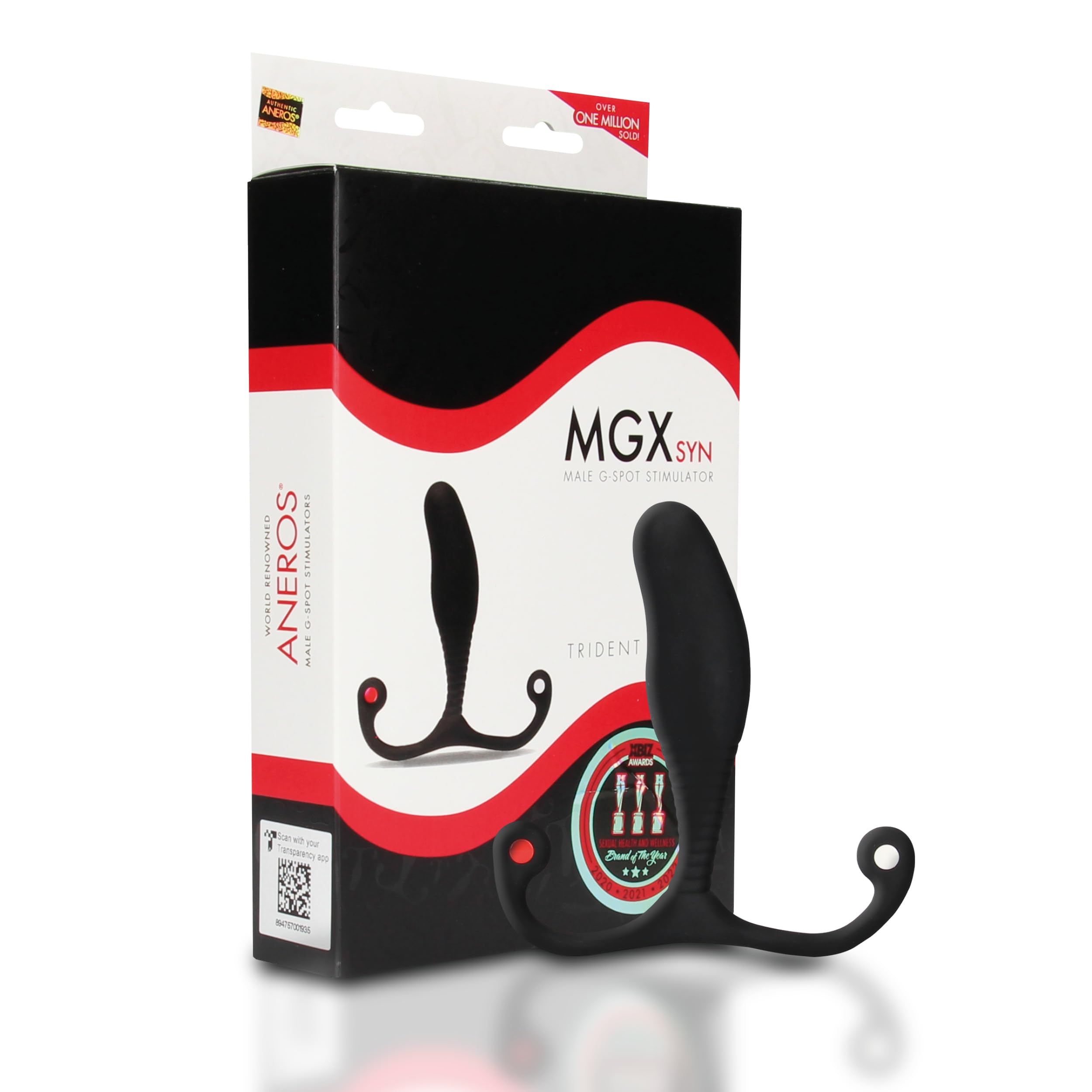 Aneros MGX Syn Trident Prostate Massager Black 369 g