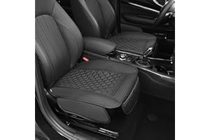 Elantrip Luxury Leather Car Seat Covers, Anti-Slip & Waterproof, Full Protection with Storage - Fits Most Cars, SUV, Trucks(Black, 2-Pack)