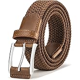 BULLIANT Stretch Belt Men,Mens Gift Woven Braided Web Belt 1 3/8 for Golf Casual Pants Shirts Jeans
